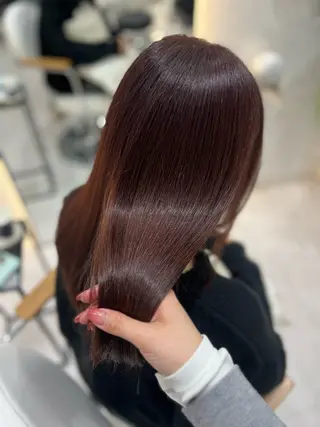 セミロング カラー Zina aimiのヘアスタイル