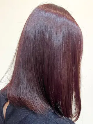 ミディアム カラー 森 理音のヘアスタイル