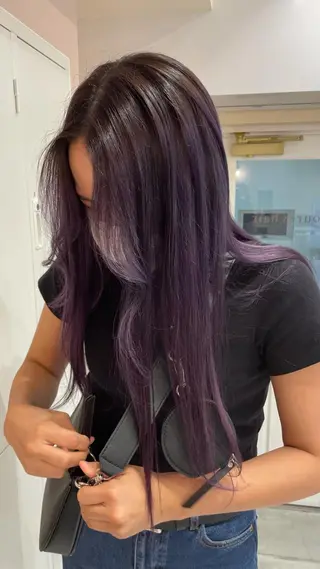 ロング マホ/日吉/髪質改善 /レイヤー/ガーリーのヘアスタイル