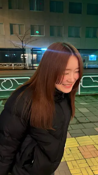 ロング カラー SASAnagano 堀内未梨のヘアスタイル