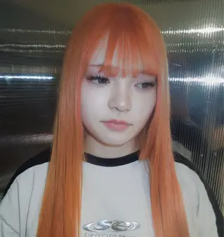 ロング カラー タマキ/似合わせ カット/Wカラーのヘアスタイル