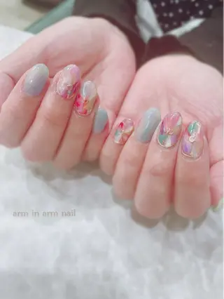ネイル arm in arm ︎✿Yamamotoのマツエク・マツパデザイン