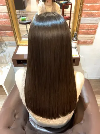 ロング 萱野 真奈のヘアスタイル