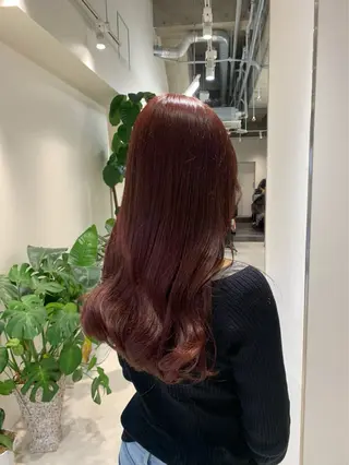ロング ブリーチなしWカラー 暖色カラー/mayuのヘアスタイル