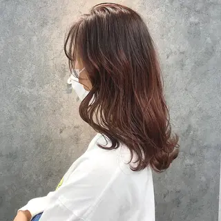 セミロング 所渉/韓国レイヤー /ウルフカットのヘアスタイル