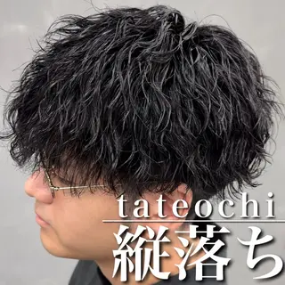 ショート パーマ 【OVARL】縦落ち /波巻き/⛓️カイトのヘアスタイル