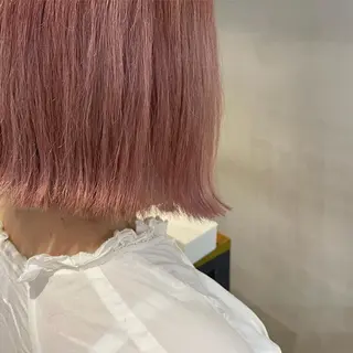ショート カラー 暖色カラー🍊 ボブ🌿顔周りcutのヘアスタイル