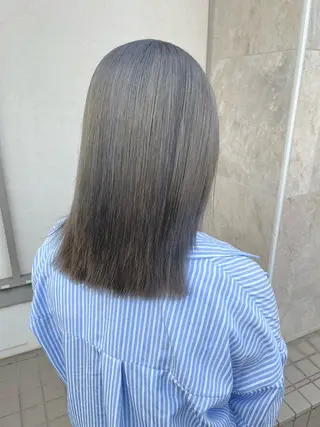 セミロング カラー 顔まわり/インナー カラー/　syuriのヘアスタイル