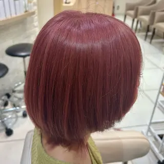 ミディアム カラー 宮原 佑莉のヘアスタイル