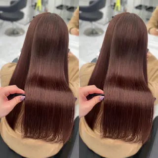 ロング まろっと艶感ブラウン ベージュ🤍まなかのヘアスタイル