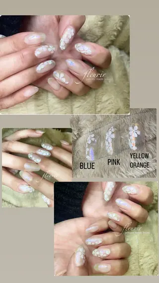 ネイル フルリール 【プライベートサロンのネイルデザイン