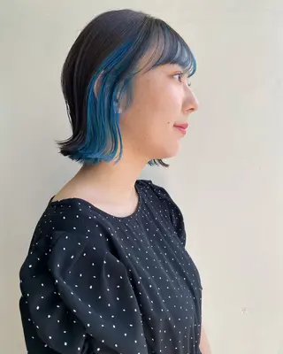 ミディアム sea's所属・ヒラカホ/矢場町/ ブリーチ/似合わせのヘアスタイル