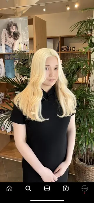 ロング カラー デザインカラーEir 茶屋町/田村のヘアスタイル