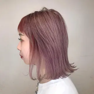 カラー 🫧ボブ/ツヤ髪/美 髪矯正／菜結のヘアスタイル