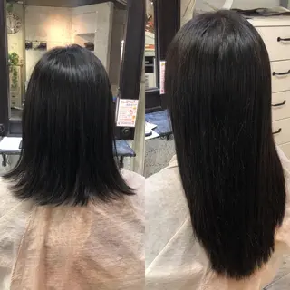 ロング カラー ヘアアレンジ 八巻 晴香のヘアスタイル