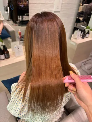 ロング パーマ 銀座/髪質改善/韓国 カラー🍓原田侑依のヘアスタイル