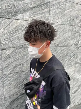 ショート カラー パーマ 【メンズ特化】 笹目純のヘアスタイル
