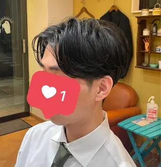 ミディアム BARBER SHOP HINA所属・BARBERSHOP HINAのヘアスタイル
