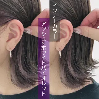 ミディアム 透明感カラー💖 Stylist佐藤澪のマツエク・マツパデザイン