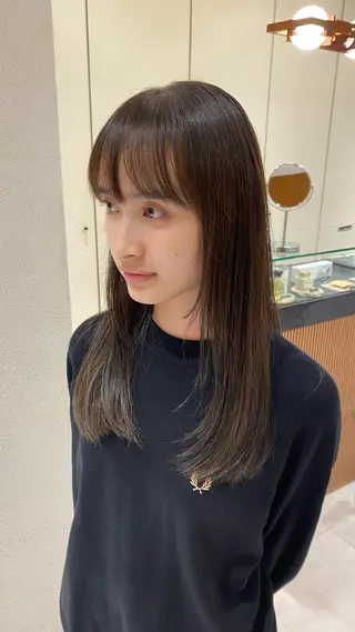 ロング カラー 《無料カットモデル / perm》ナミのヘアスタイル