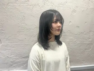 セミロング カラー 🩵似合わせカット SEIRA🩵のヘアスタイル