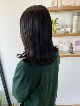 ミディアム 藤村 翔充のヘアスタイル
