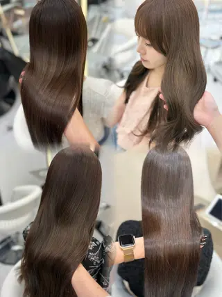 ロング カラー 新宿/韓国ヘア 中明度カラー/かやのヘアスタイル