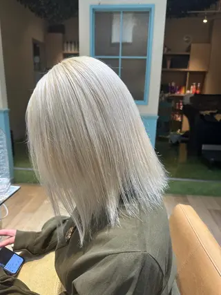 ミディアム カラー 美髪改善・ブリーチ tadasuke⭐️のヘアスタイル