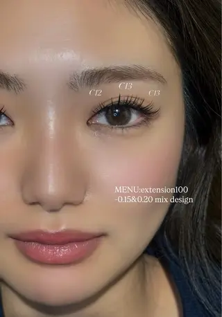 マツエク・マツパ NORA senaのマツエク・マツパデザイン