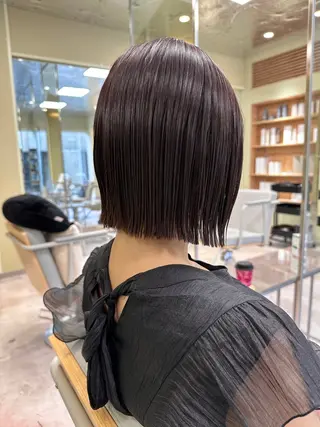 ミディアム ボブ/ぱつっとボブ/ 谷口 海星のヘアスタイル