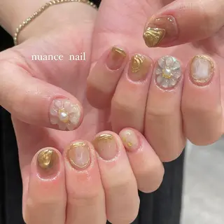 ネイル 淡色ネイル 🎀moeのネイルデザイン