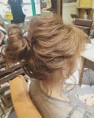 ミディアム ヘアセット/髪質改善 /カラー/TADOのヘアスタイル