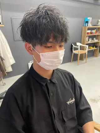 パーマ メンズ 森本裕/オーナー/ スパイラルパーマのヘアスタイル