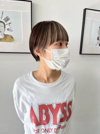 ショート カラー Nought etre 西金沢のヘアスタイル