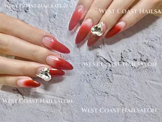 ネイル リボン、ガーリー パーツ放題専門店のネイルデザイン