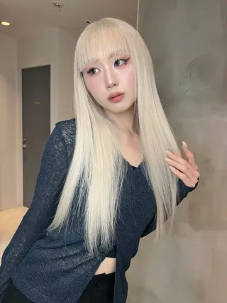 ロング ナナ♡レイヤーカット ♡似合わせカラーのヘアスタイル