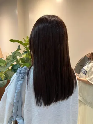 ロング カラー 沼尻 心のヘアスタイル