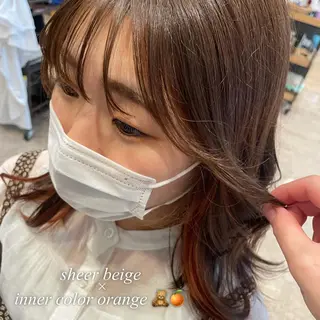 カラー 𝙢𝙞𝙮𝙪🎀 girly hairのヘアスタイル