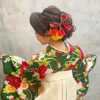 セミロング まつパ・ヘアセット ♡Chinami♡のマツエク・マツパデザイン