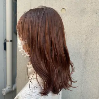 ミディアム カラー 🪭risa 暖色/レイヤー🪭のヘアスタイル