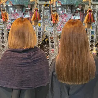 ロング カラー ヘアアレンジ マツエク・マツパ haco+所属・🌈派手髪エクステ ブレイズ🌈ひろとのヘアスタイル