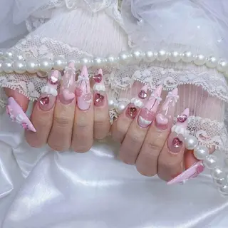 ロング カラー Bling Salonのネイルデザイン