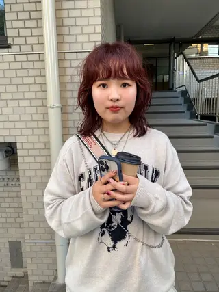 ミディアム カラー パーマ GATTACA所属・KEI gattacaのヘアスタイル