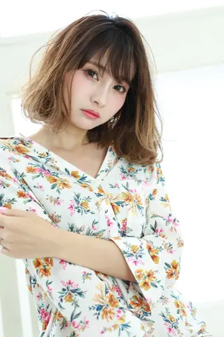 ミディアム 指名支持率NO.1 スタイリストのヘアスタイル