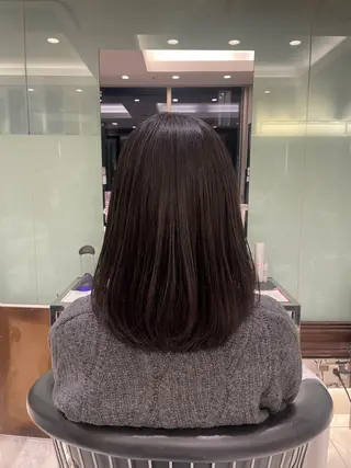 ミディアム 縮毛矯正/レイヤー /ひかるのヘアスタイル