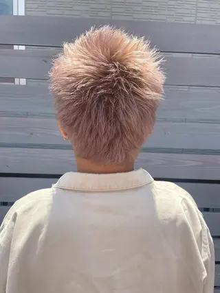 カラー メンズ ベージュ/透明感/ 桃子🎀のヘアスタイル