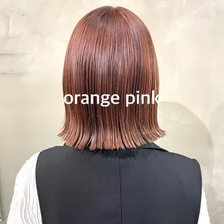 ミディアム 暖色カラー推し/ トヤエリコのヘアスタイル