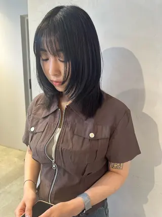 ミディアム 🎀韓国/髪質改善 長野美和🎀のヘアスタイル