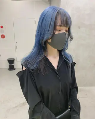 セミロング カラー ブームボックス所属・🐝ハイトーンカラー hachi🐝のヘアスタイル