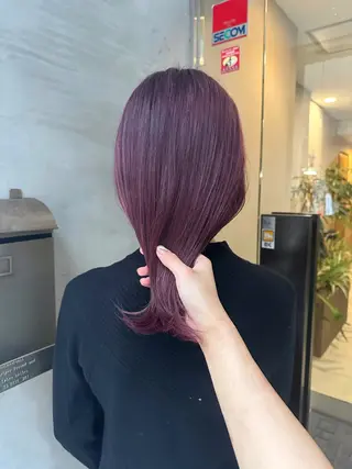 セミロング カラー 似合わせカット🫧 吉見衣生のヘアスタイル